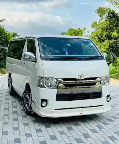 Van with driver in Sri Lanka